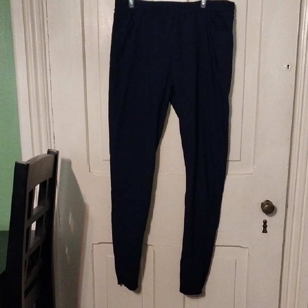 Women's Navy Pull-On Dress Pants